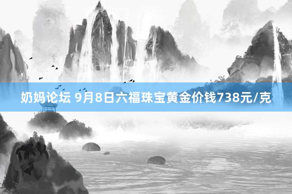 奶妈论坛 9月8日六福珠宝黄金价钱738元/克