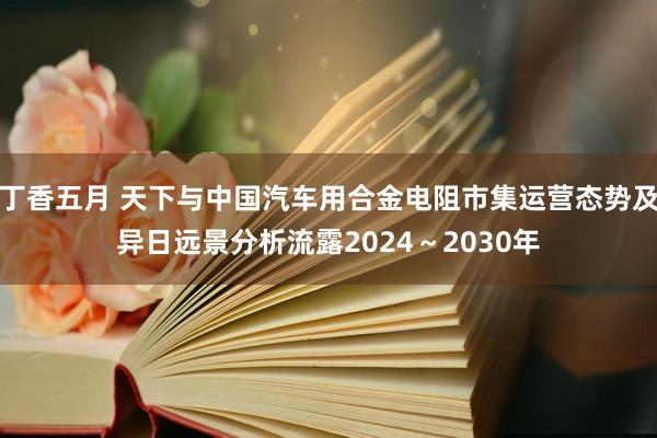 丁香五月 天下与中国汽车用合金电阻市集运营态势及异日远景分析流露2024～2030年