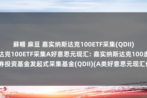 蘇暢 麻豆 嘉实纳斯达克100ETF采集(QDII)A东说念主民币，嘉实纳斯达克100ETF采集A好意思元现汇: 嘉实纳斯达克100走动型怒放式指数证券投资基金发起式采集基金(QDII)(A类好意思元现汇份额)基金产物贵府选录更新(2024年10月30日)