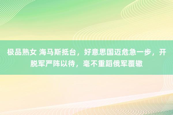 极品熟女 海马斯抵台，好意思国迈危急一步，开脱军严阵以待，毫不重蹈俄军覆辙