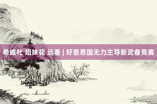 希威社 姐妹花 远看 | 好意思国无力主导新武备竞赛