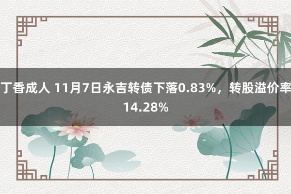 丁香成人 11月7日永吉转债下落0.83%，转股溢价率14.28%