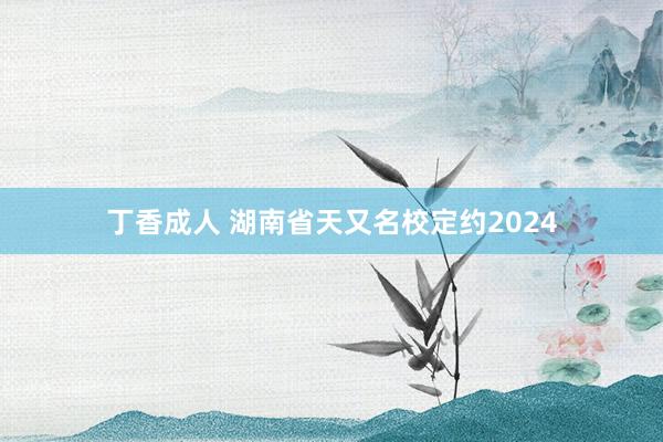 丁香成人 湖南省天又名校定约2024